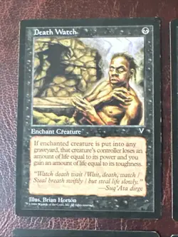 Death Watch X4 Visions LP Condition See Pics Front/back - Image 5