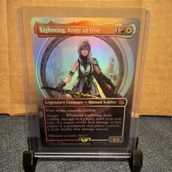 Lightning, Army of One (Borderless) M FINAL FANTASY #320 NM Foil - Image 1
