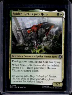 2025 Magic MTG Marvel's Spider-Man Spider-Girl Legacy Hero Foil Uncommon #0149 - Image 1