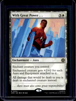 2025 Magic MTG Marvel's Spider-Man With Great Power... Foil Rare #0024 - Image 1