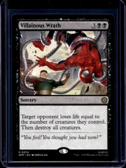 2025 Magic MTG Marvel's Spider-Man Villanous Wrath Foil Rare #0074 - Image 1