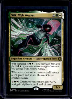 2025 Magic MTG Marvel's Spider-Man Silk Web Weaver Foil Rare #0145 - Image 1