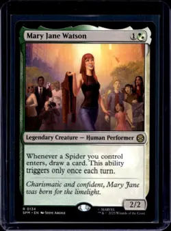 2025 Magic MTG Marvel's Spider-Man Mary Jane Watson Foil Rare #0134 - Image 1
