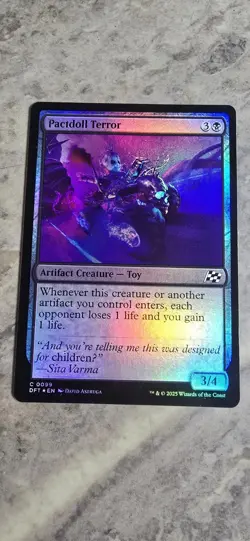 Pactdoll Terror Aetherdrift Foil Artifact Creature Common MTG NM - Image 1