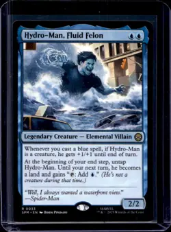 2025 Magic MTG Marvel's Spider-Man Hydro-Man Fluid Felon Foil Rare #0033 - Image 1