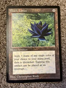 6x9 MTG Black Lotus Oversized 1996 Scrye Promo - Image 1