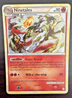 Ninetales HGSS Exclusives 7/123 Rare Holo Pokemon TCG NM - Image 2