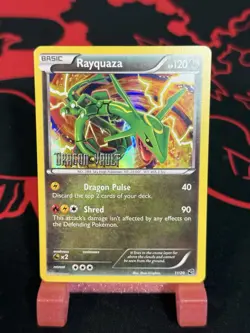 POKEMON - RAYQUAZA - 11/20 DRAGON VAULT BLISTER HOLO REVERSE STAMP NM - Image 1