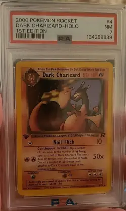 2000 Pokemon Rocket Dark Charizard Holo 1st Edition Psa Near Mint 7 - Image 1