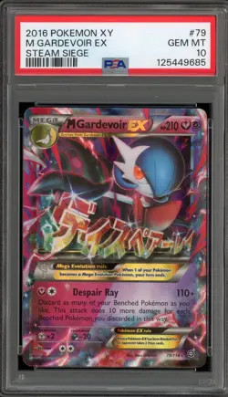 Pokemon M Gardevoir EX XY Steam Siege Holo Ultra Rare #79 PSA 10 Gem Mint - Image 1