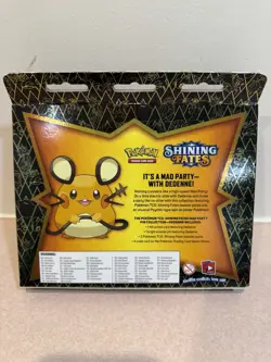 Pokemon TCG: Shining Fates Made Party Pin Collection Box Dedenne - Sealed - Image 2