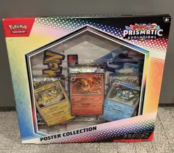 Pokemon TCG S&V Prismatic Evolutions Poster Collection Box New & Factory Sealed - Image 1