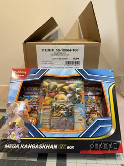 Pokemon TCG: Mega Kangaskan ex Box - Case of 6 Boxes Total - Image 1