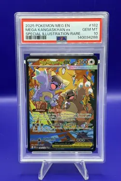 Mega Kangaskhan ex 182/132 Mega Evolution Pokemon Special Illustration Psa 10 - Image 1