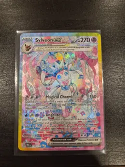 2025 Pokemon Sylveon Ex 156/131 SIR Prismatic Evolutions NM - Image 3