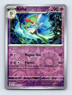 Kirlia - Paldean Fates 028/091 - Uncommon - Reverse Holo - NM - Pokemon TCG - Image 1