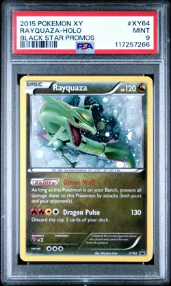 2015 POKEMON XY BLACK STAR PROMOS RAYQUAZA #XY64 HOLO PSA 9 MINT #117257266 - Image 1