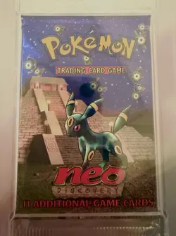 2001 Pokemon Neo Discovery Booster Pack WOTC Umbreon PSA 10 - Image 4