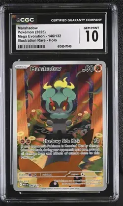 Marshadow *CGC 10* Illustration Rare *Mega Evolution* #146 *2025* Pokemon - Image 1