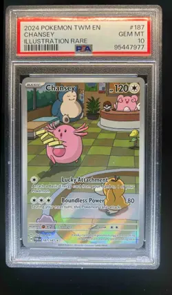 2024 Pokemon Twilight Masquerade Chansey #187/167 PSA 10 - Image 1