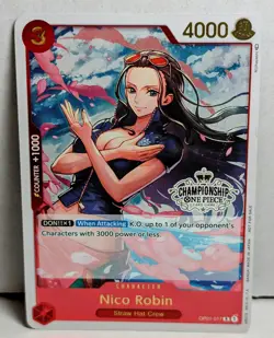 One Piece TCG | Nico Robin | Championship | OP01-017 | Bandai | Promo | NM - Image 1