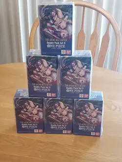 ONE PIECE TCG OP-14 The Azure Sea’s Seven-DP-09-Double Pack Set LOT OF 6 Ships💨 - Image 1