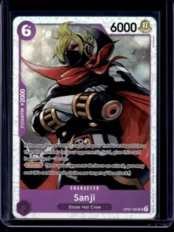 2024 One Piece 500 Years in the Future Sanji Super Rare #OP07-064 - Image 1