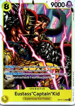 Eustass"Captain"Kid OP10-112 Royal Blood One Piece TCG - English NM SR Foil - Image 1