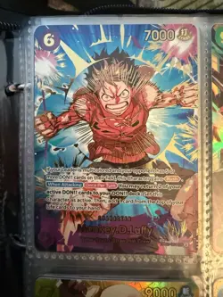 One Piece TCG Monkey.D.Luffy EB02-061 SP (PRB02) Near Mint - Image 1