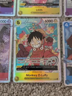 OP07 SR Lot Of 6: Monkey D Luffy, Lilith, Sanji One Piece CCG 500 Years Future - Image 5