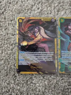 OP14 SEC Lot Of 3: Dracule Mihawk, Crocodile X2 One Piece The Azure Sea's Seven - Image 2