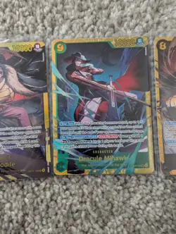 OP14 SEC Lot Of 3: Dracule Mihawk, Crocodile X2 One Piece The Azure Sea's Seven - Image 3