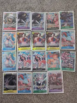 OP14 SR Lot Of 19: Boa SR, Nami SR, Vivi SR One Piece Azure Sea's Seven English - Image 1