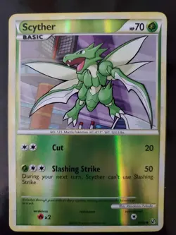 Scyther 65/90 Reverse Holo Pokemon TCG Card HGSS Undaunted Lightly Played LP - Image 1