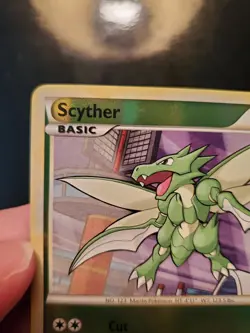 Scyther 65/90 Reverse Holo Pokemon TCG Card HGSS Undaunted Lightly Played LP - Image 4