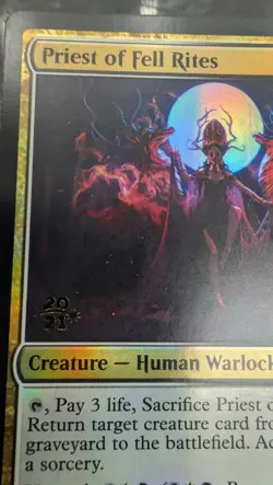 Priest of Fell Rites Prerelease Cards Foil Magic Card - Image 2