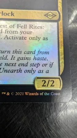 Priest of Fell Rites Prerelease Cards Foil Magic Card - Image 4