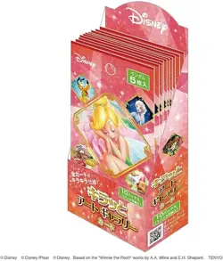 Disney Kiratto Art Gallery Cards Red Pack x 10P in Box Toy Tenyo card - Image 1