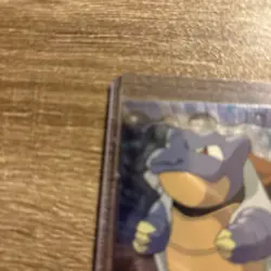 NM/ Pokemon Blastoise #09 1999 Topps TV Series 1 Black Logo Foil Holo Card NP/NM - Image 4