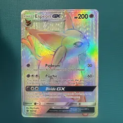 Pokemon Espeon GX Rainbow Secret Rare TCG Card 152/149 Near Mint NM - Image 1