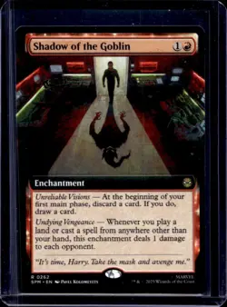 2025 Magic MTG Marvel's Spider-Man Shadow of Goblin Foil Rare #0262 - Image 1