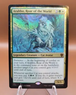 Arahbo, Roar of the World x1 MTG Commander 2017 Magic Damaged/Heavy Play English - Image 1