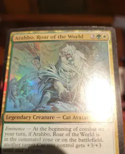 Arahbo, Roar of the World x1 MTG Commander 2017 Magic Damaged/Heavy Play English - Image 2