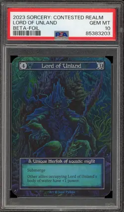 Sorcery: Contested Realm Lor of Unland Beta Foil PSA 10 Gem Mint - Image 1