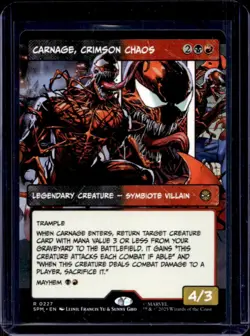 2025 Magic MTG Marvel's Spider-Man Carnage Crimson Chaos Foil Rare #0227 - Image 1