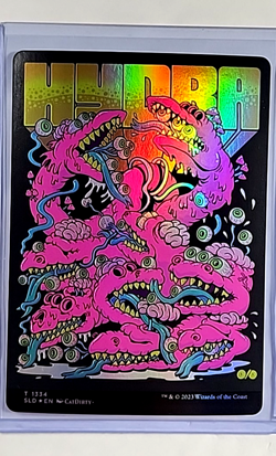 2023 Magic the Gathering SLD Secret Lair Poster Borderless Foil 1334 Hydra Token - Image 1