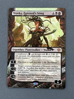 Vraska, Betrayal's Sting MTG Lorwyn Eclipsed Commander Hand Painted Altered Art - Image 1