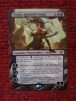 Vraska, Betrayal's Sting MTG Lorwyn Eclipsed Commander Hand Painted Altered Art - Image 2
