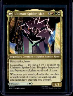 2025 Magic MTG Marvel's Spider-Man Miles Morales Ultimate Foil #0108 - Image 1