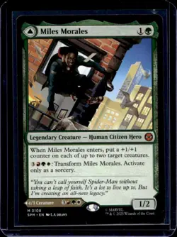2025 Magic MTG Marvel's Spider-Man Miles Morales Ultimate Foil #0108 - Image 2